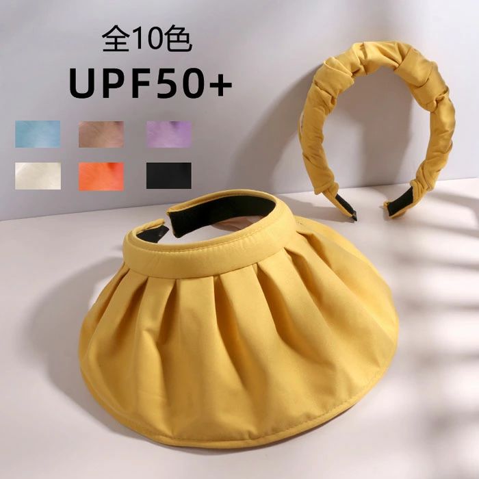 Rakuten - 帽子 レディース 軽量 UVカット 大きいサイズ 日除け 日よけ ヘアバンド 紫外線対策 かわいい おしゃれ 貝殻形 小顔効果 夏用