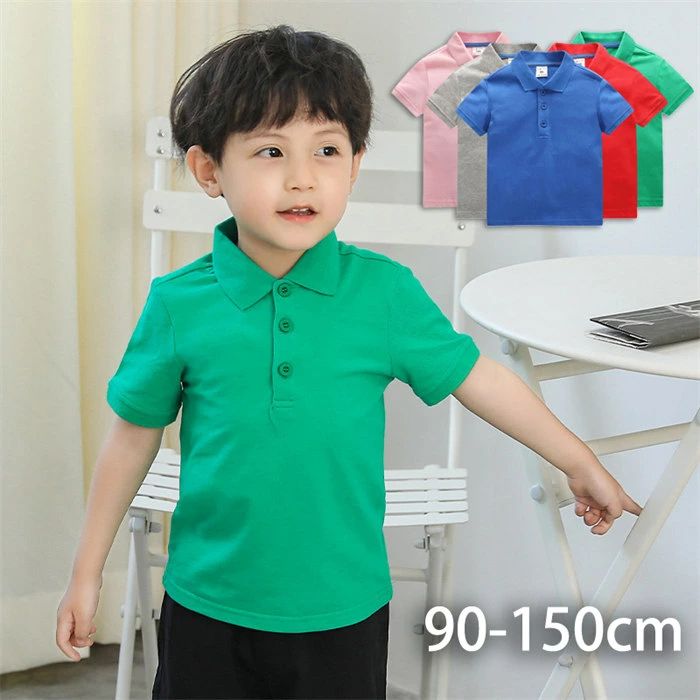 Rakuten - 夏 シャツ 男の子 キッズ 半袖 Tシャツ トップス 無地シンプル フォーマル 小学生 低学年 紳士服 入学式 グレー ホワイト【送料