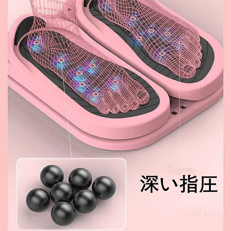 ワンオブゼムマートの筋ト マッサージ 足首 ふくらはぎ ダイエット器具 折り畳み式 角度調整可能 踏み台昇降 足踏み健康器具 足踏み運動器 ステッパー｜アングル2