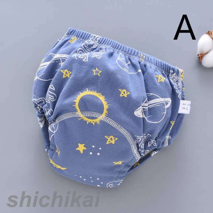樂天商城 - 下着 ベビー キッズ 男の子 女の子 布おむつ トレパン トイトレ 通気性 対策 防水層付 ガーゼ パンツ 1枚 4層