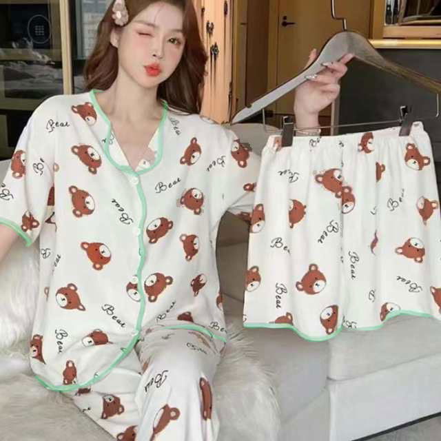 女の 部屋着 上下セット 女性 夏 前開き 可愛い かわいい 大きいサイズ レディース...