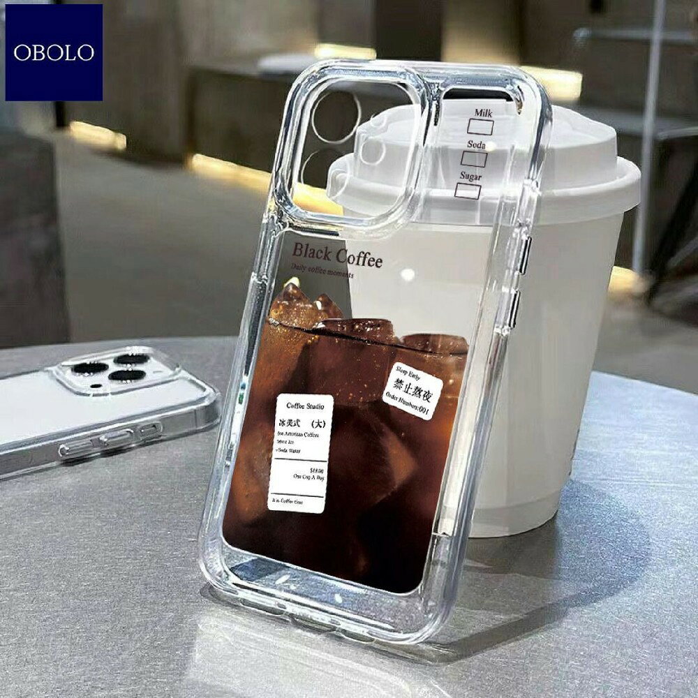 Rakuten - スマホケース アイフォン アイスコーヒー クリア