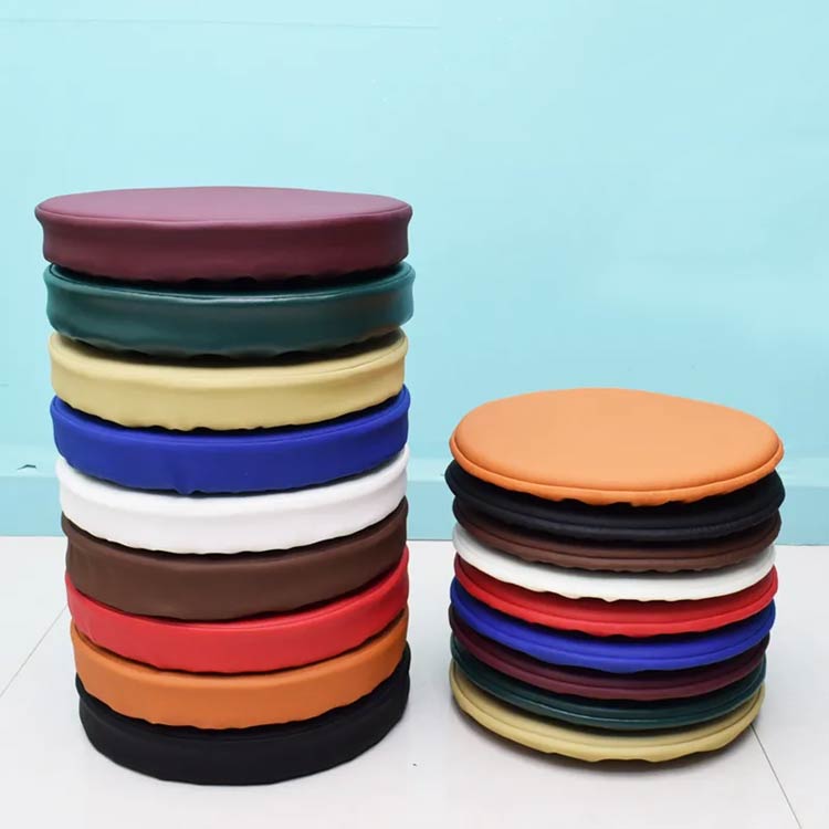 厚め2/ 直径30/33/35cm いす用 丸クッション 回転椅子カバー スツールカバー 椅子 PU 丸椅子カバー 丸椅子カバー 丸型 ゴム 防水 [3]