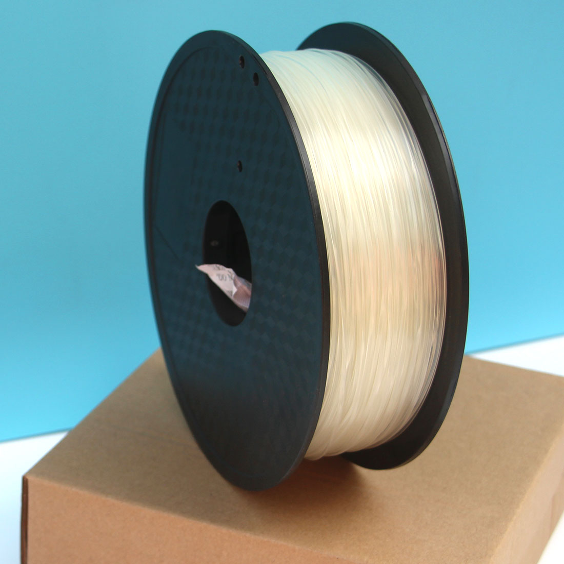 フィラメント 3Dプリンター用素材 PLA樹脂材料 1.75mm径 フィラメント1kg 透明 ホ...