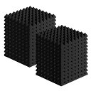 吸音材 防音 壁 50*50cm 厚さ5cm 24枚セット 防音材 ウレタン 高反発高密度 部屋防音 不燃 無害 減震 ピラミッド型