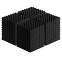 吸音材 防音 壁 50*50cm 厚さ5cm 48枚セット 防音材 ウレタン 高反発高密度 部屋防音 不燃 無害 減震 ピラミッド型
