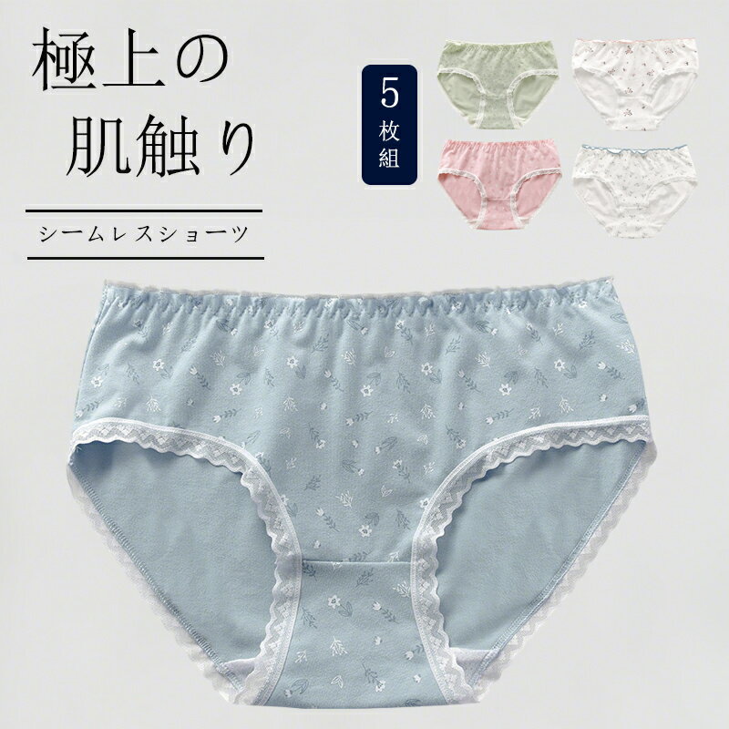 【期間限定!3060円→1880円】 レディース ショーツ&サニタリーショーツ 5枚 セット 抗菌防臭 吸汗速乾 通気性 ショーツ ストレスフリーな履き心地 締め付けない ショーツ 響かない ショーツ パンツ レディース レースレディース 下着
