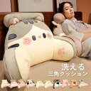 ★期間限定タイムセール★背もたれ クッション 三角クッション サポートクッション ミニクッション付き ハイバック 背中・腰・首・腕をサポート うつぶせ 三角枕 ベッドクッション 腰当て 背当て ごろ寝 お昼寝 読書 座布団 枕 腰痛 疲れない 洗える おしゃれ(3)