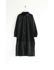 ▼▼M/L/2L/3L「frenchpave」frenchpaveオリジナル。光沢ベロアに刺繍をあしらったベロアシャツワンピース12月13日22時販売新作