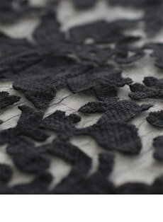 ▼▼M/L/2L/3L「frenchpave」frenchpaveオリジナル。光沢ベロアに刺繍をあしらったベロアシャツワンピース12月13日22時販売新作