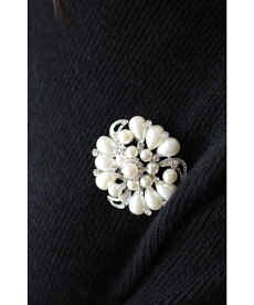 ▼▼「pave」ブローチにも。煌めくお花の3連パールネックレス11月11日22時販売新作