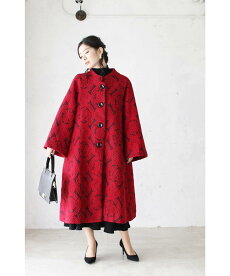 【再入荷♪11月14日12時&22時より】「french×Ko」ダマスク柄を見つめてコート