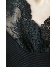 ▼▼「frenchpave」デコルテラインと袖の透け感。レースの切り替えトップス12月7日22時販売新作