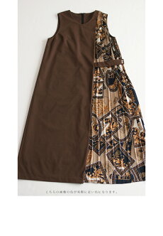 ▼▼「frenchpave」frenchpaveオリジナル。濃密色で決める、大人のゴールドチェーンプリーツワンピ12月16日22時販売新作