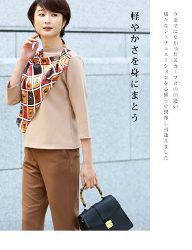 残りわずかS〜M/L〜2L「cawaii」好相性全てが出逢えたエレガンススカーフトップス/S/M/L/2L