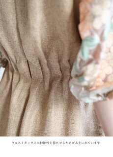 ▼▼S〜M/L〜2L(予約展示会)(ベージュ)「frenchpave」花袖レースのブラックタックワンピース2月19日22時販売新作/S/M/L/2L