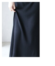 ▼▼(ブラック)「frenchpave」春夏コーデに活躍する1枚。リブワンピース3月5日22時販売新作