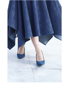 ▼▼S〜M/L〜2L(予約受注会)FRENCHPAVEオリジナルボリュームを楽しむ、ランダム裾の変形デニムスカート3月26日22時販売新作/S/M/L/2L