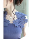【大特価:アウトレット:返品・交換不可】(ダークパープル)FRENCHPAVEオリジナル大活躍 咲き誇る花タンクトップS/M/L/2L/3L/4L