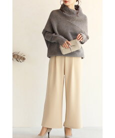 ▼▼(S~3L対応)【コーデセット】「FRENCHPAVE」トップス/パンツw51224/w50085-BE2月12日22時販売新作