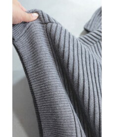▼▼(グレー)「french」他にはないシルエットのロングニットトップス9月15日22時販売新作
