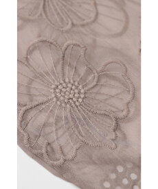 S〜L/2L〜3L対応(ブラウン)「FRENCHPAVE」腕に咲く満開の花。シアーショルダートップスぽわん袖cawaii12月4日22時販売新作S/M/L/2L/3L