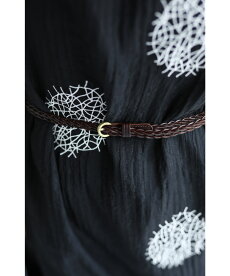 【再入荷♪9月21日12時&22時より】「pave」アートなドット刺繍の軽やかワンピース