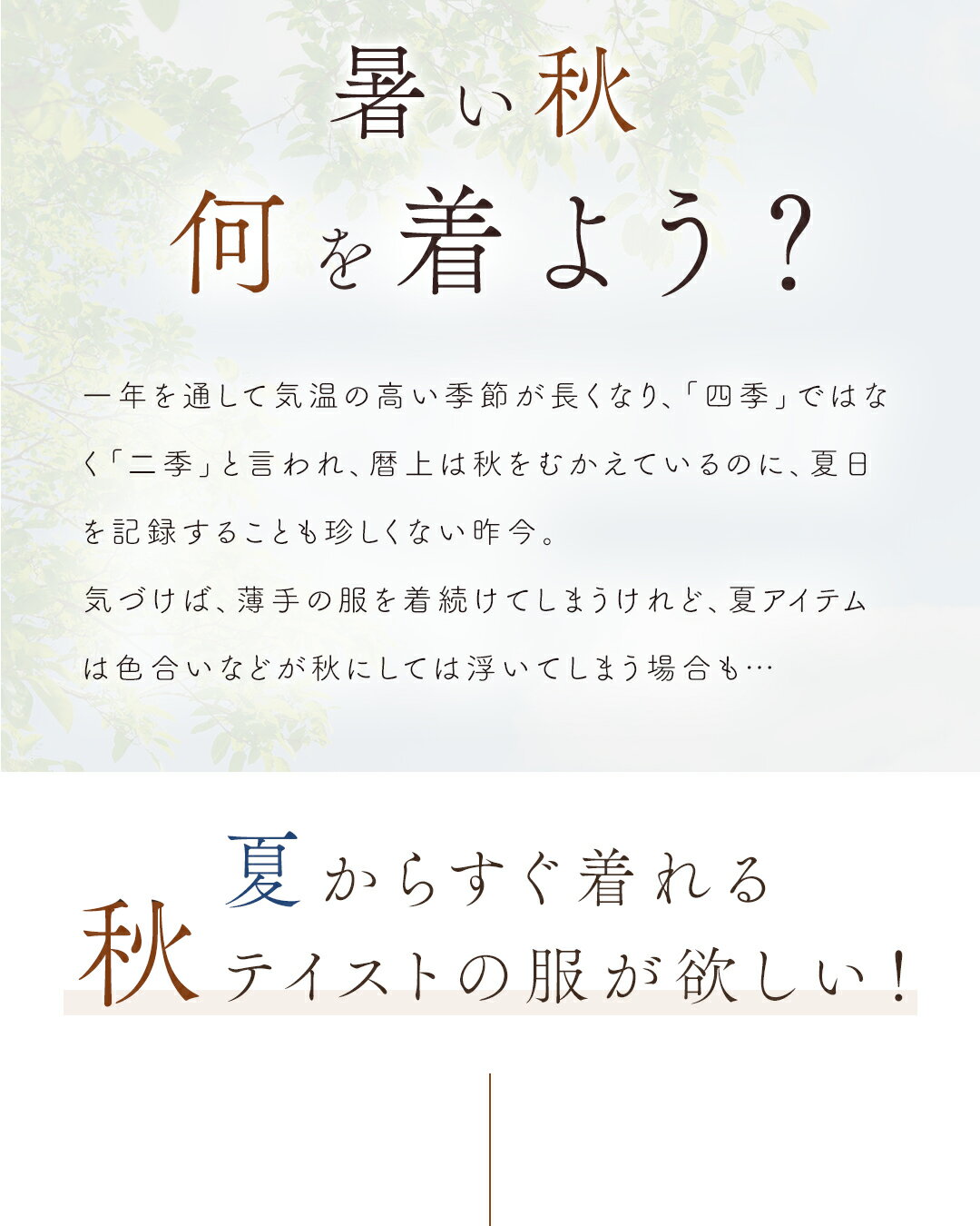 (S~M/L~2L対応)暑い秋に悩まない カラ...の紹介画像2