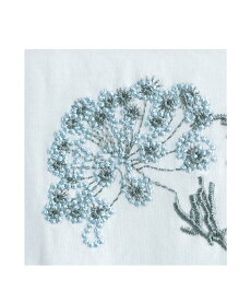 ▼▼「frenchpave」アンニュイな花刺繍。ソフトタックTシャツトップス4月13日22時販売新作