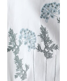 ▼▼「frenchpave」アンニュイな花刺繍。ソフトタックTシャツトップス4月13日22時販売新作