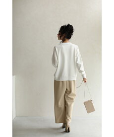 ▼▼(S~L対応)「frenchpave」首元シアーな斜線ラインニットトップス10月18日22時販売新作