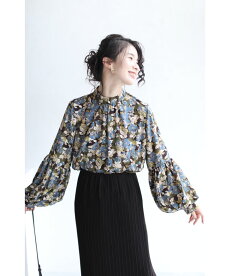 ▼▼(カーキ)「FRENCHPAVE」色とりどりの花が咲いたあったかニットタイツ11月13日22時販売新作