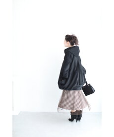 ▼▼(S~L対応)「FRENCHPAVE」(紺)浮き立つ花の貼り絵シャツミディアムワンピース1月19日22時販売新作