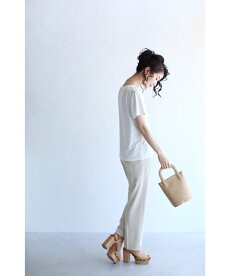 ▼▼(S〜L対応)「FRENCHPAVE」咲き浮かぶ1輪の花Tシャツトップス