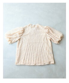 ▼▼(M~L対応)「FRENCHPAVE」広がるセンターラインの繊細レースブラウストップス5月22日22時販売新作