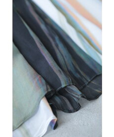 ▼▼(M対応)「FRENCHPAVE」ふわりと軽やかなシアー感。アーティスティックロングワンピース7月1日20時販売新作