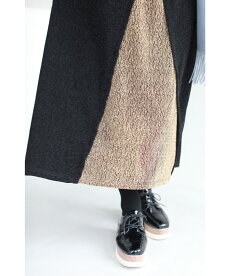 ☆☆(S~3L対応)煌びやかな生地の重ね着風デザインミディアムワンピース