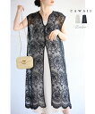 【再入荷♪7/25 20時】(S~2L対応)錯視スリットの重ね着刺繍ベールジレ