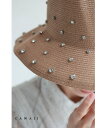 【再入荷♪7/30 20時】(紐付き)360度キラキラビジューのブレードハット
