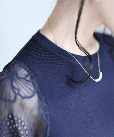 ▼▼「pave」腕に咲く満開の花。シアーショルダートップス10月7日22時販売新作