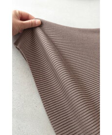 S〜L/2L〜3L対応(モカ)「FRENCHPAVEオリジナル」美しく透ける肩レースのボートネックニットトップス11月12日22時販売新作