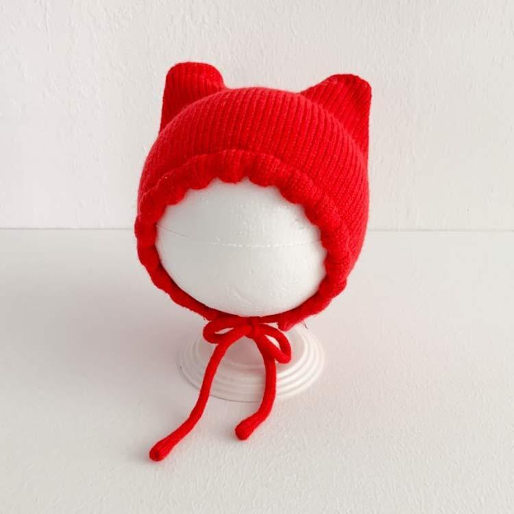 猫耳 耳付き 女の子 ねこ耳 ベビー ニット帽 防寒 赤ちゃん帽子 秋冬 ニットキャップ 猫耳 男の子 ニット帽子 かわいい 寒さ対策 お出かけ 出産 3