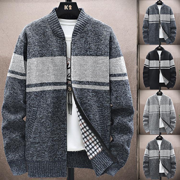 ニットカーディガン メンズ カーディガン ニットセーター 防寒ジャケット ビジネス 紳士 裏起毛 秋物 ..