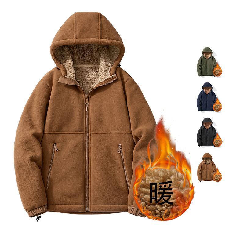 フリースジャケット アウター メンズ フリース パーカー 登山 マウンテンパーカー 裏ボアジャケット 裏..