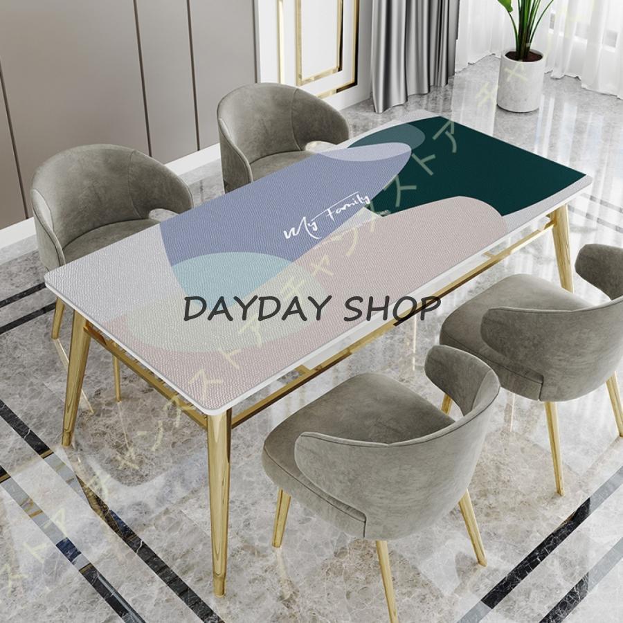 テーブルクロス テーブルマット 幾何 PVC製 多サイズ 机 デスク カバー 大きめ 防水 防油 耐熱性 滑り止め テーブル クロス 抽象的 上品 デスクマット