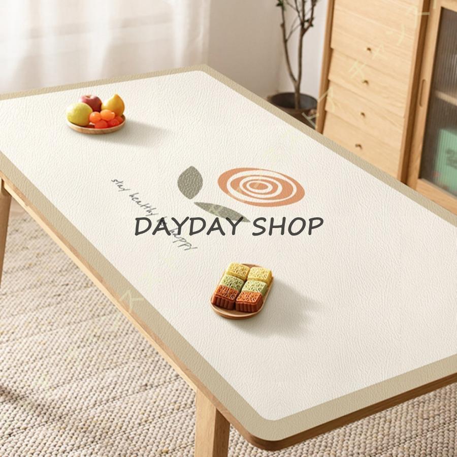 PVC テーブルクロス テーブルマット デスクマット 太陽 フラワー柄 防水 防塵 耐熱 耐久 矩形サイズ選択可能 おしゃれ 手入れ簡単 多用途 格子柄 PUレザー