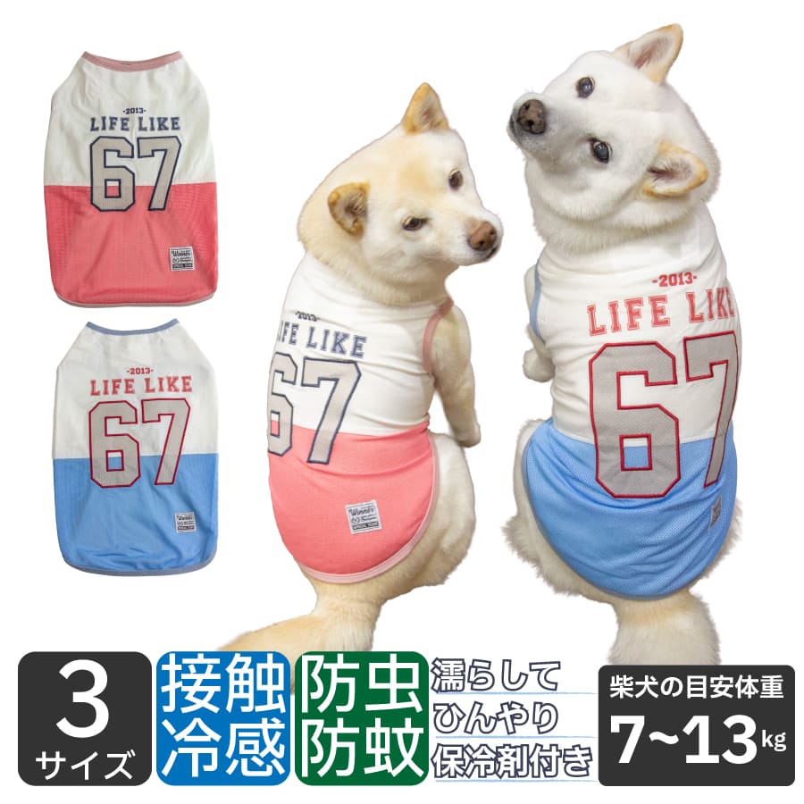 柴犬犬服夏クール夏服メッシュ接触冷...