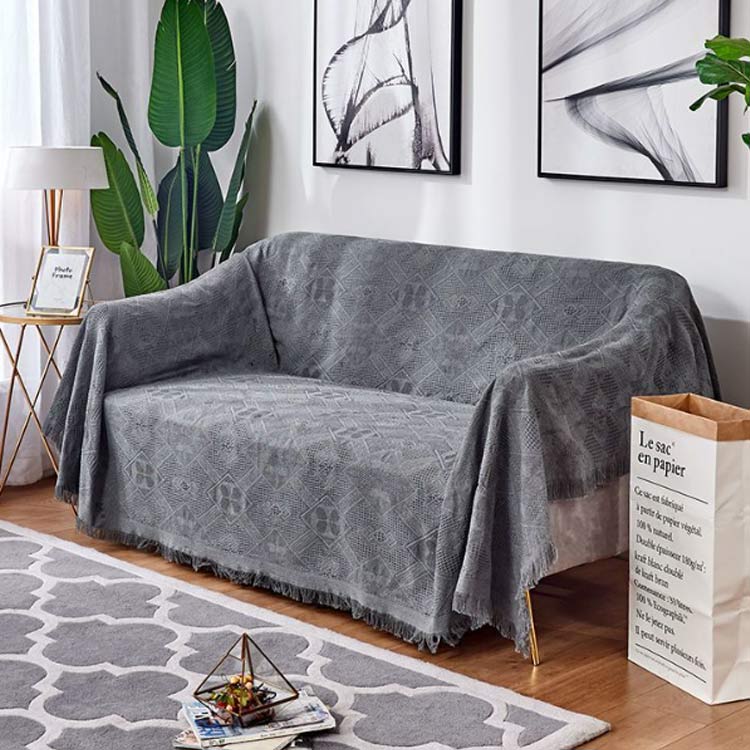 ホルダー ソファーカバー 幾何柄 マルチカバー ボヘミアン マルチカバー 長方形 おしゃれ 大判 マルチカバー 北欧風カーペット ブランケット毛布 ブランケット ソファ オールシーズン インテリア 保護カバー ベッドスプレッド 犬 猫 キズ防止 [2]