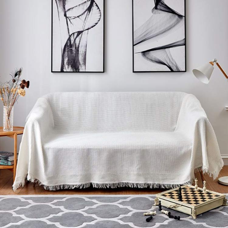 ホルダー ソファーカバー 幾何柄 マルチカバー ボヘミアン マルチカバー 長方形 おしゃれ 大判 マルチカバー 北欧風カーペット ブランケット毛布 ブランケット ソファ オールシーズン インテリア 保護カバー ベッドスプレッド 犬 猫 キズ防止 [3]