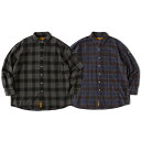FAT エフエーティー ビックシルエットチェックネルシャツ GIGAHEATHER
